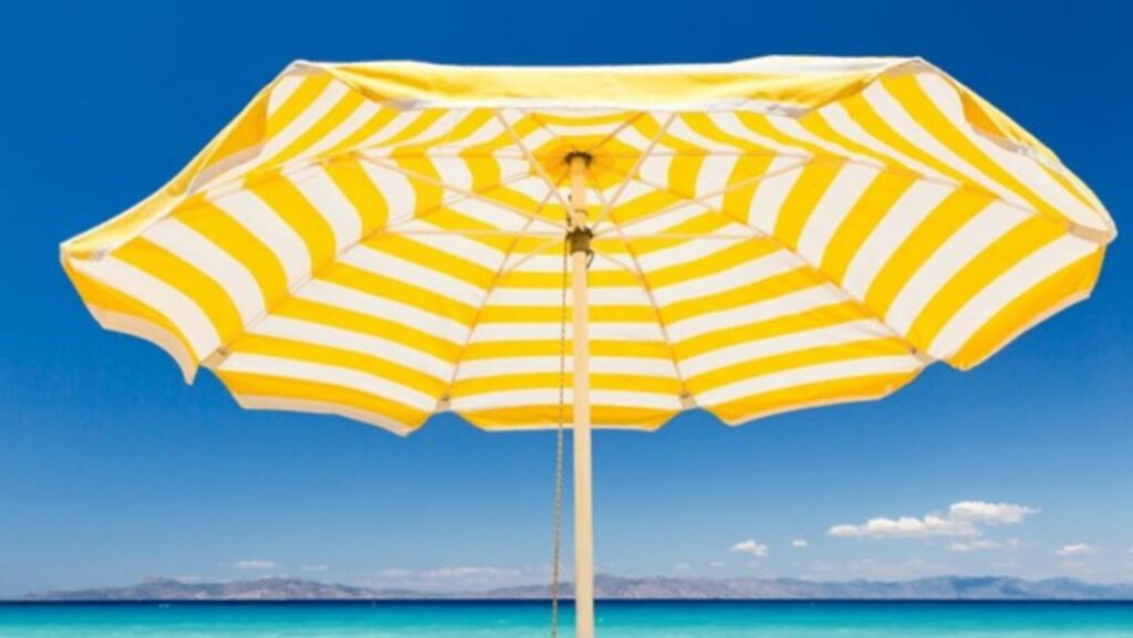 portable beach umbrella for air travel